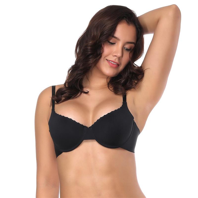 Bras Soutien Gorge Seamless Solid Plus Size Bra Women 90C 90D Underwire Everyday Back Closure Push Up Lingerie Brassiere B4042, Black bra
Bras Soutien Gorge Seamless Solid Plus Size Bra Women 90C 90D Underwire Everyday Back Closure Push Up Lingerie Brassiere B4042, Black bra