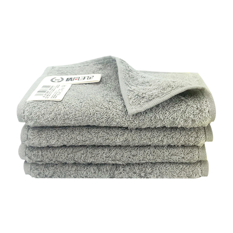 

4pcs/set Antibacterial Towels Quick-Dry Thicken Soft Hair Face Towel Absorbent Household Bathroom Hand Towel, Gray