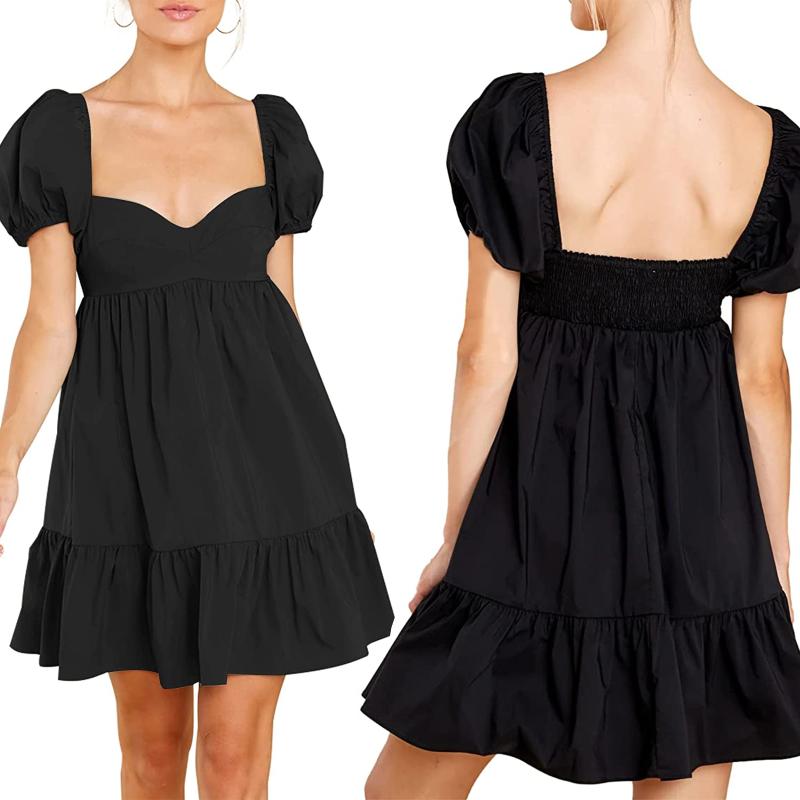 Party Dresses Women Elegant A-line Dress Summer Short Puff Sleeve Sweetheart Neck Solid/Dots Casual Daily Female ClothingParty
Party Dresses Women Elegant A-line Dress Summer Short Puff Sleeve Sweetheart Neck Solid/Dots Casual Daily Female ClothingParty