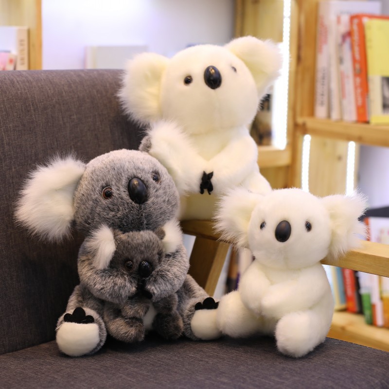 Super Cute High Simulation Koala Bear Puppet Baby Accompany Plush Craft Doll Toy Birthday Holiday Gift