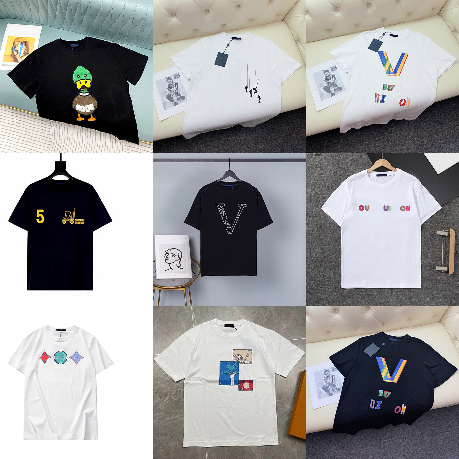Summer Mens Womens Designers Plus Tees Loose Tees Brands Black White Men' Casual T Shirt Clothing Street Shorts Sleeve Clothes T-shirt 3XL 4XL 5XL 6XL 7XL
Summer Mens Womens Designers Plus Tees Loose Tees Brands Black White Men' Casual T Shirt Clothing Street Shorts Sleeve Clothes T-shirt 3XL 4XL 5XL 6XL 7XL