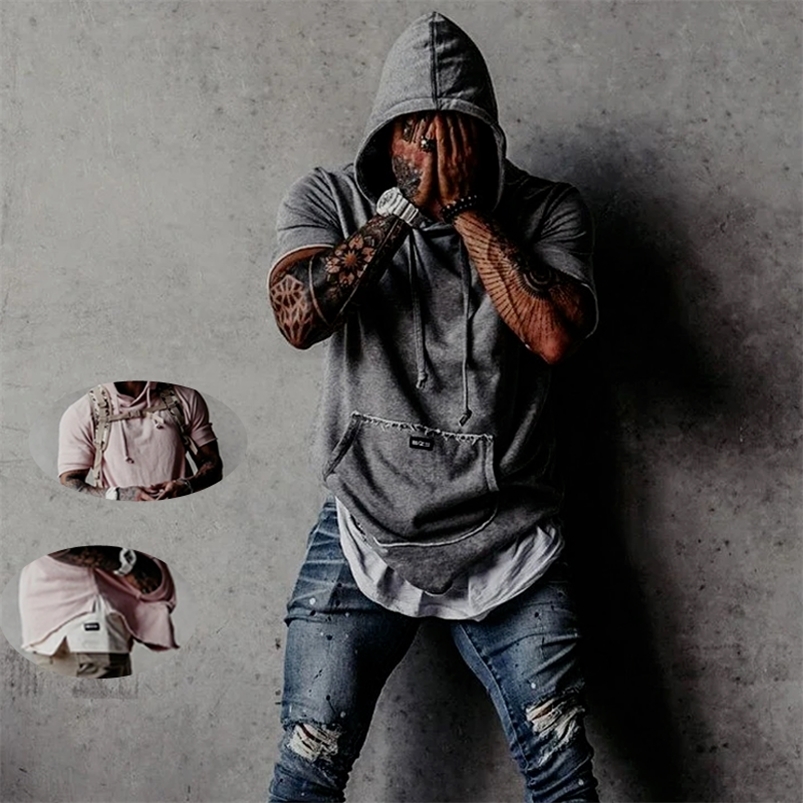 Hooded Running Shirt Gym Men Sport T Shirt Short Sleeve Bodybuilding Tshirts Mens Clothing Summer Loose Casual Tees Tops 220615, 561fs
Hooded Running Shirt Gym Men Sport T Shirt Short Sleeve Bodybuilding Tshirts Mens Clothing Summer Loose Casual Tees Tops 220615, 561fs