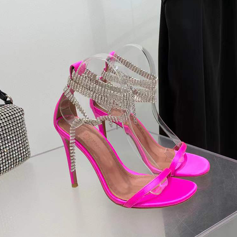 Rose red satin high-heeled sandals crystal-encrusted strap spool Heels sky-high heel for shoes women summer luxury designers shoe party heeled factory footwear, Black
Rose red satin high-heeled sandals crystal-encrusted strap spool Heels sky-high heel for shoes women summer luxury designers shoe party heeled factory footwear, Black