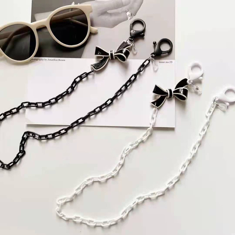 Fashion Glasses Chain Anti lost Mask Lanyard Lovely Bow knot Charm Sunglasses Strap Holder Neck Cord Eyewear Jewelry Gift 220615
Fashion Glasses Chain Anti lost Mask Lanyard Lovely Bow knot Charm Sunglasses Strap Holder Neck Cord Eyewear Jewelry Gift 220615