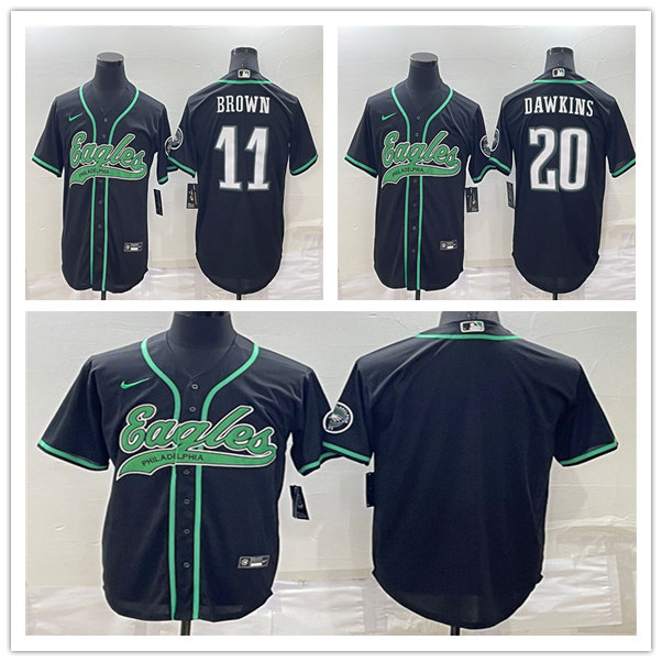 Baseball Footall Jersey Philadelphia''Eagles''MEN A. J. Brown Brian Dawkins Black Cool Base Stitched
Baseball Footall Jersey Philadelphia''Eagles''MEN A. J. Brown Brian Dawkins Black Cool Base Stitched