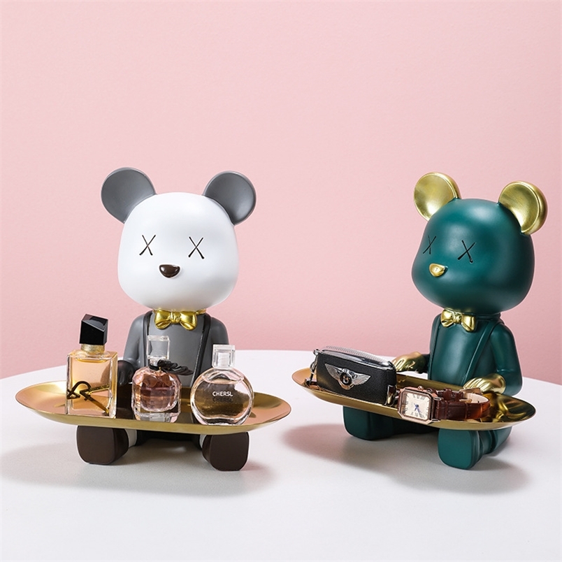 Cute Bear Figurines Resin Ornaments Sculpture For Home Decoration Living Room Storage Multifunction Statue Home Decore 220426
Cute Bear Figurines Resin Ornaments Sculpture For Home Decoration Living Room Storage Multifunction Statue Home Decore 220426