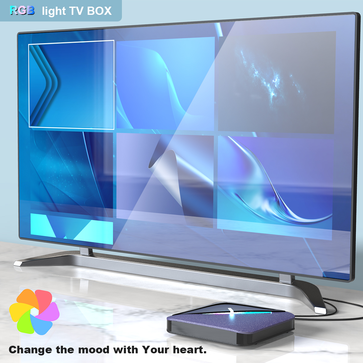 A95X F3 Air II 4K TV BOX Android 11.0 Amlogic S905W2 Youtube Netflix wifi 2GB 16GB 32GB 64GB RGB Light media player