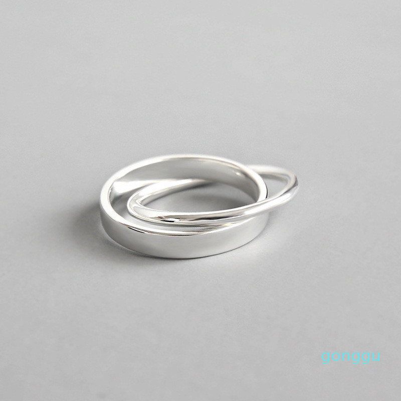 luxury- Valentine's Day Gifts Silver 925 Jewelry New Simple 2pcs Cross Finger Rings Fashion Pure 925 Sterling Silver Ring
luxury- Valentine's Day Gifts Silver 925 Jewelry New Simple 2pcs Cross Finger Rings Fashion Pure 925 Sterling Silver Ring