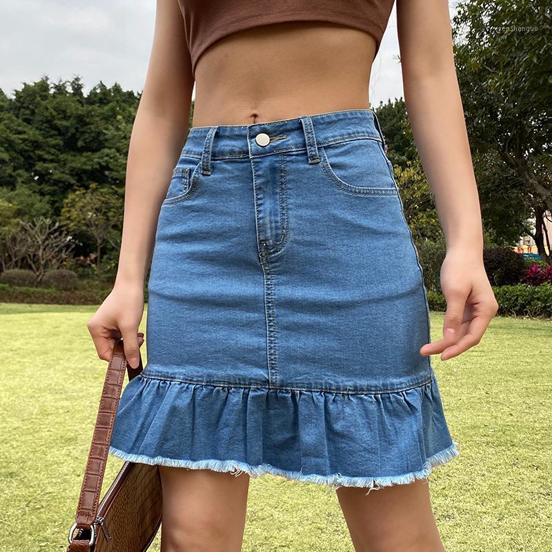 Skirts 2022 Ladies Summer Temperament Bust Skirt Women Retro Style Fishtail Tassel Denim Stitching Solid Color Slim Short Girls, Sky blue
Skirts 2022 Ladies Summer Temperament Bust Skirt Women Retro Style Fishtail Tassel Denim Stitching Solid Color Slim Short Girls, Sky blue