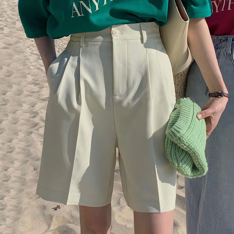 Vintage Candy Color High Waist Shorts Loose Wide Leg Half Pants Vertical Harajuku Solid Blazer Women Summer Dk003, White
Vintage Candy Color High Waist Shorts Loose Wide Leg Half Pants Vertical Harajuku Solid Blazer Women Summer Dk003, White