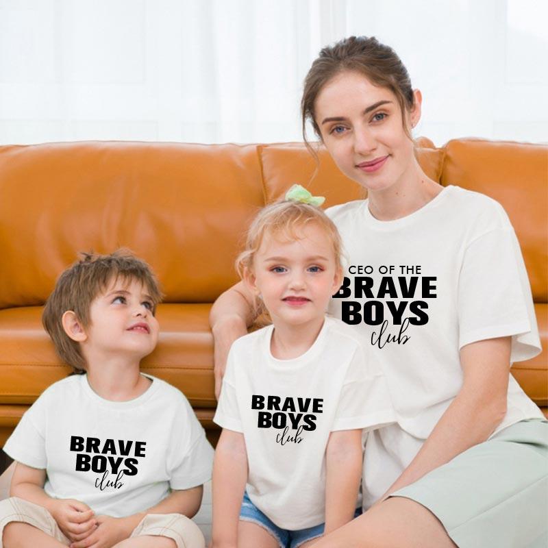 Family Matching Outfits Summer Mom And Dad Casual Parent-child Wear Short-sleeved T-shirt Fashion Trend Simple Letter Print A Of ThreeFamily, Gray
Family Matching Outfits Summer Mom And Dad Casual Parent-child Wear Short-sleeved T-shirt Fashion Trend Simple Letter Print A Of ThreeFamily, Gray