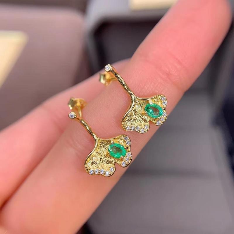 Dangle & Chandelier MeiBaPJ Natural Emerald Gemstone Leaf Drop Earrings Real 925 Silver Fine Charm Wedding Jewelry For WomenDangle
Dangle & Chandelier MeiBaPJ Natural Emerald Gemstone Leaf Drop Earrings Real 925 Silver Fine Charm Wedding Jewelry For WomenDangle