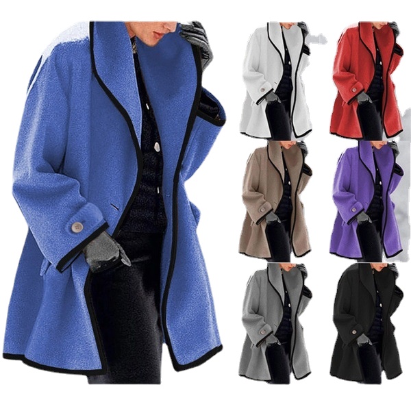 2022 Popular European and American Women' Fashion Autumn and Winter Long-sleeved Loose Hooded Woolen Coat, White
2022 Popular European and American Women' Fashion Autumn and Winter Long-sleeved Loose Hooded Woolen Coat, White