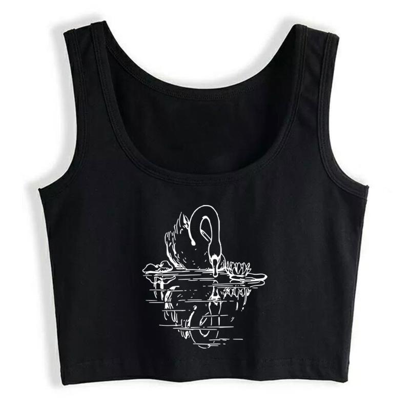 Women' Tanks & Camis Boho Crop Top Swan Reflection Sexy Black Cotton Streetwear Womens Tops Blusas Mujer De Moda 2022 Verano Gym Tank Women
Women' Tanks & Camis Boho Crop Top Swan Reflection Sexy Black Cotton Streetwear Womens Tops Blusas Mujer De Moda 2022 Verano Gym Tank Women