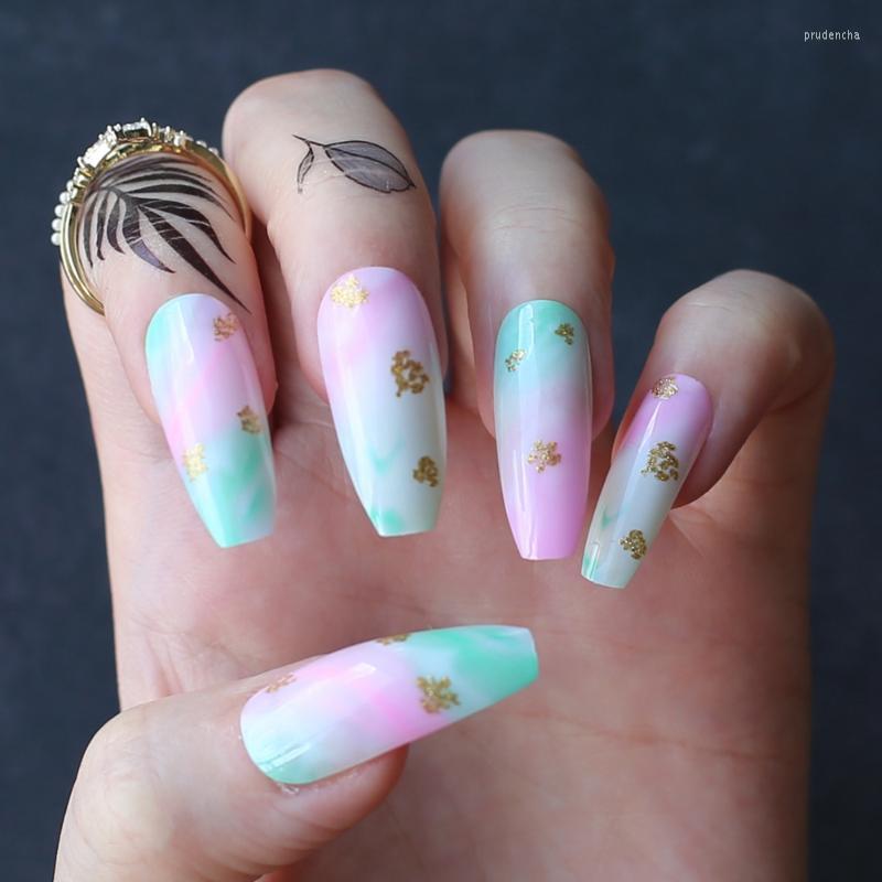 False Nails Pink Blue Ombre Curve Long XL Ballet Acrylic Fake Luxurious Coffin Golden Glitter Summer Prud22, 108-o-601g
False Nails Pink Blue Ombre Curve Long XL Ballet Acrylic Fake Luxurious Coffin Golden Glitter Summer Prud22, 108-o-601g