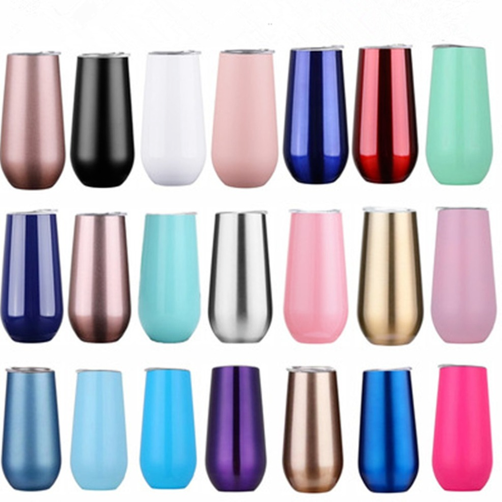 6oz 180ml Champagne Mug Flute Tumbler Sublimation Wine Glass Egg Cup 18/8 Stainless Steel Insulated Vacuum 2-Wall sxjun6, Sublimation white
6oz 180ml Champagne Mug Flute Tumbler Sublimation Wine Glass Egg Cup 18/8 Stainless Steel Insulated Vacuum 2-Wall sxjun6, Sublimation white