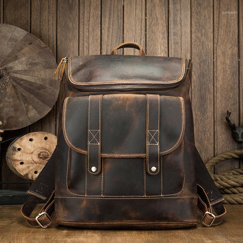 Backpack Johnature Vintage 2022 Cow Leather Men Outdoor Travel Bag Handmade Crazy Horse Large Laptop Backpacks, Crazy horse leather
Backpack Johnature Vintage 2022 Cow Leather Men Outdoor Travel Bag Handmade Crazy Horse Large Laptop Backpacks, Crazy horse leather