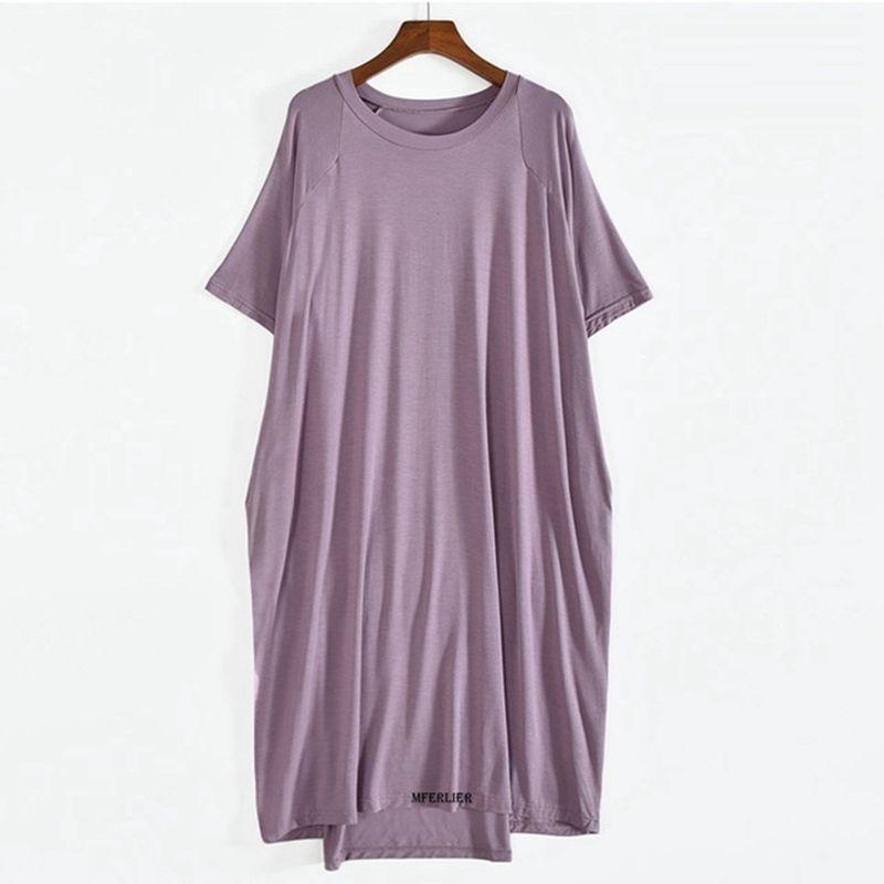 Plus Size Dresses 10XL 140kg Modal Nightgowns For Women Short Sleeve Solid Color Nightshirts Lady Casual Nightdress HomedressPlus, Black
Plus Size Dresses 10XL 140kg Modal Nightgowns For Women Short Sleeve Solid Color Nightshirts Lady Casual Nightdress HomedressPlus, Black