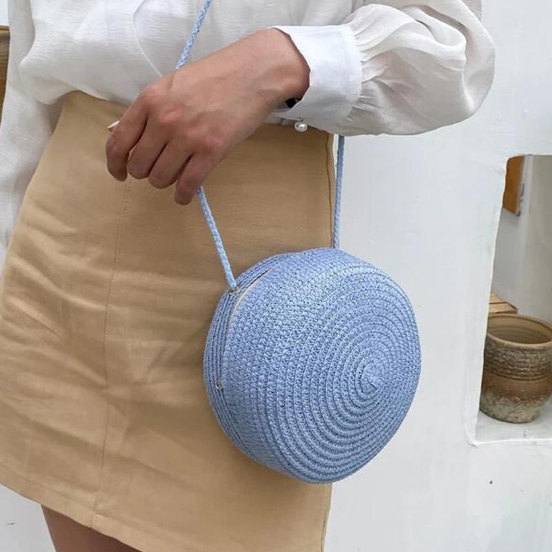 Evening Bags Fashion Summer Round Straw Woven Bag For Women Beach Holiday Shoulder Crossbody Handmade Small Female Travel HandbagsEvening, White
Evening Bags Fashion Summer Round Straw Woven Bag For Women Beach Holiday Shoulder Crossbody Handmade Small Female Travel HandbagsEvening, White