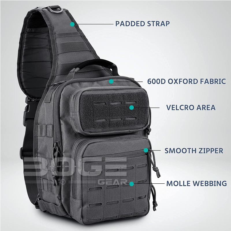 Tactical Sling Shoulder Bags Military Rover Chest Pack for Hunting Hiking EDC Backpack Molle Assault Range Bag Fit 9.7"Pad 220507