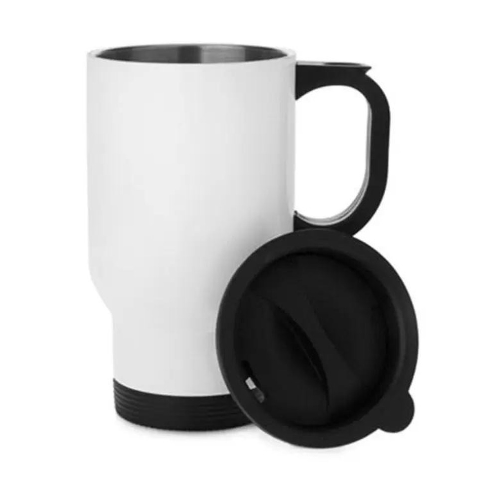 15oz Blank Sublimation Travel Mug with Handgrip and Lid Double Wall Insulated Vacuum Cup Stainless Steel Tumbler sxmy28, As pic
15oz Blank Sublimation Travel Mug with Handgrip and Lid Double Wall Insulated Vacuum Cup Stainless Steel Tumbler sxmy28, As pic