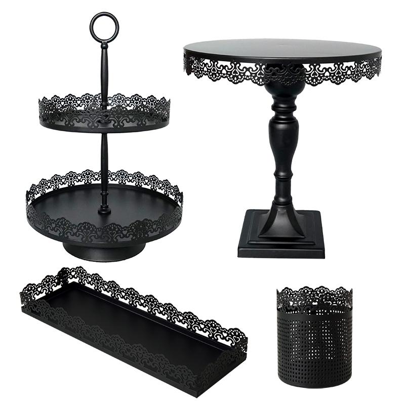 Other Bakeware 1 Piece Black Cake Stand & Cupcake Tray Lace Edge Tools Home Decoration Dessert Table Party Suppliers Storage
Other Bakeware 1 Piece Black Cake Stand & Cupcake Tray Lace Edge Tools Home Decoration Dessert Table Party Suppliers Storage