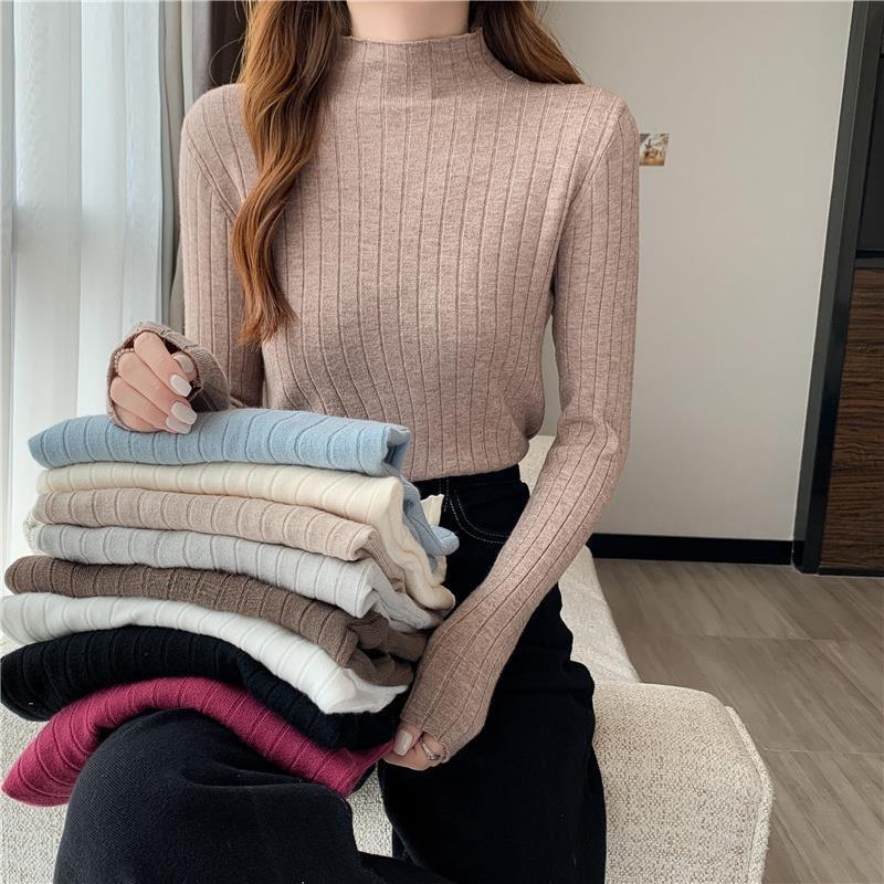 Women's Sweaters Rimocy 2022 Spring Turtleneck Knitted Pullover Women Casual Wild High Elastic Ribbed Sweater Woman Solid Slim Fit Mujer, Black
Women's Sweaters Rimocy 2022 Spring Turtleneck Knitted Pullover Women Casual Wild High Elastic Ribbed Sweater Woman Solid Slim Fit Mujer, Black