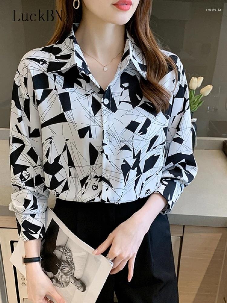 Women' Blouses & Shirts Women' Long Sleeve Button-Up Women Korean Fashion Retro Geometric Print Pattern 2022 Dway22, White
Women' Blouses & Shirts Women' Long Sleeve Button-Up Women Korean Fashion Retro Geometric Print Pattern 2022 Dway22, White