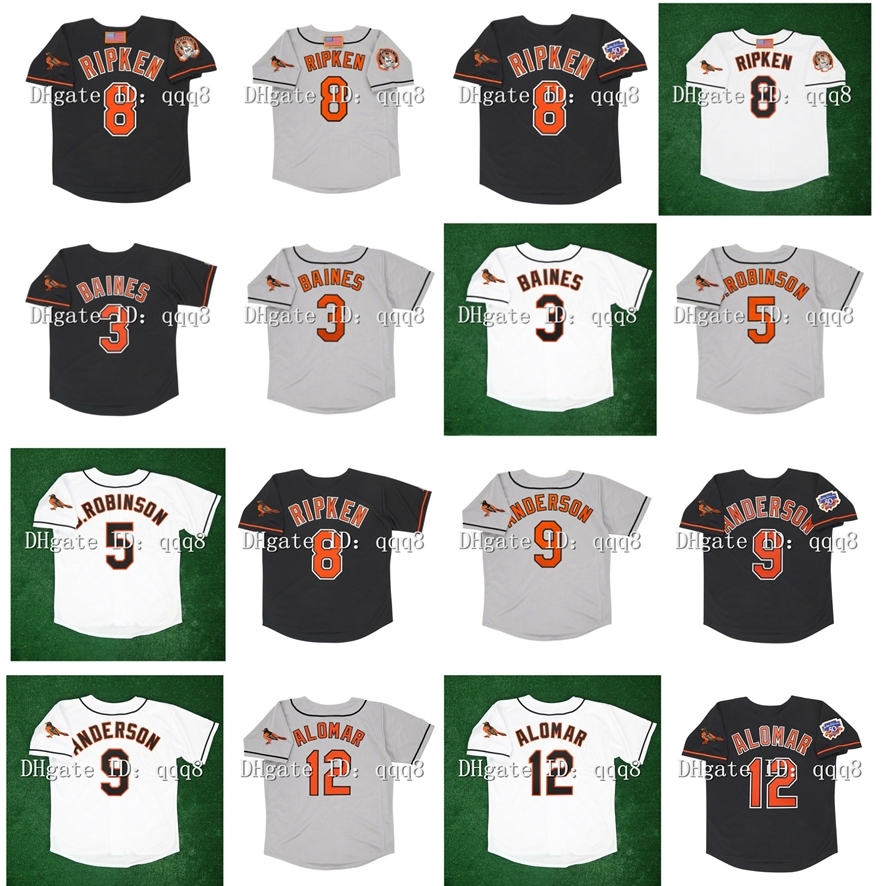 Na85 Vintage 1995 1997 3 Harold Baines 8 Cal Ripken Jr. 5 Brooks Robinson 9 Brady Anderson 12 Roberto Alomar Retro Black White Grey Baseball, As pic
Na85 Vintage 1995 1997 3 Harold Baines 8 Cal Ripken Jr. 5 Brooks Robinson 9 Brady Anderson 12 Roberto Alomar Retro Black White Grey Baseball, As pic