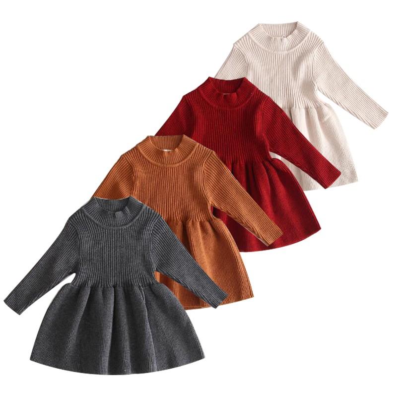 Girl's Dresses Winter Dress Kids Casual Baby Girls Costume Long Sleeve Solid O Neck Knit High Quality Princess 4 ColorsGirl's, Red
Girl's Dresses Winter Dress Kids Casual Baby Girls Costume Long Sleeve Solid O Neck Knit High Quality Princess 4 ColorsGirl's, Red