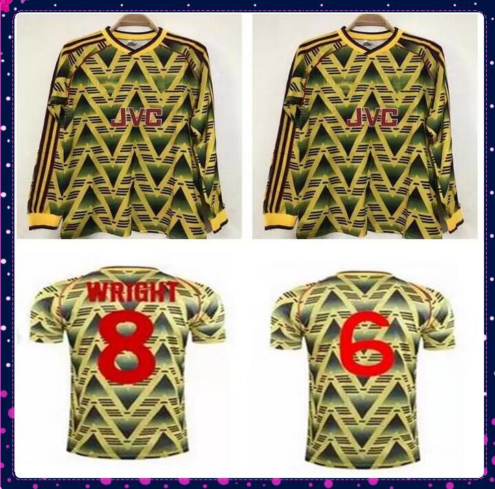 Long sleeve Ian Wright Tony Adams retro soccer jerseys 91 92 93 ANELKA Bergkamp Merson Smith home away classic vintage 1991 1992 1993, 91-93
Long sleeve Ian Wright Tony Adams retro soccer jerseys 91 92 93 ANELKA Bergkamp Merson Smith home away classic vintage 1991 1992 1993, 91-93