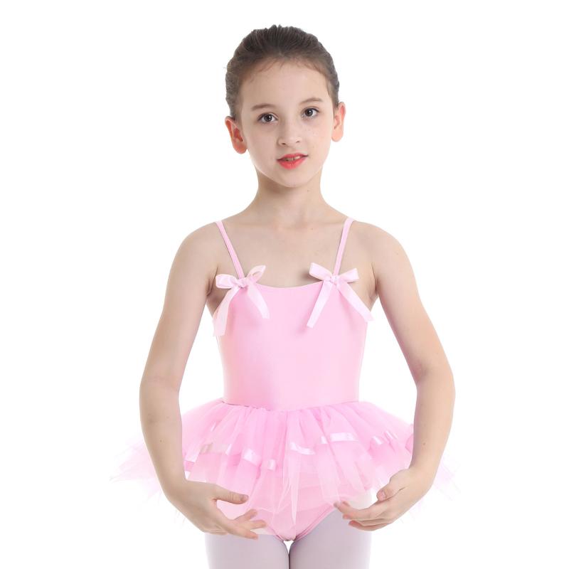Girl's Dresses Kids Girls Child Ballet Dance Performance Dancewear Spaghetti Shoulder Straps With Bowties Gymnastics Leotard Tutu Dress, White
Girl's Dresses Kids Girls Child Ballet Dance Performance Dancewear Spaghetti Shoulder Straps With Bowties Gymnastics Leotard Tutu Dress, White