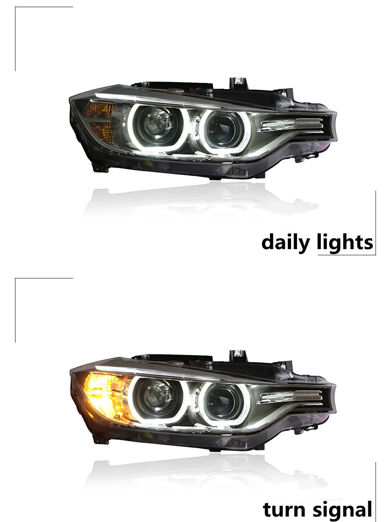 Automobiles head lamp For F30 LED Headlight 2013-18 F35 F80 M3 Headlights 320i 325i daytime running turn signal lights