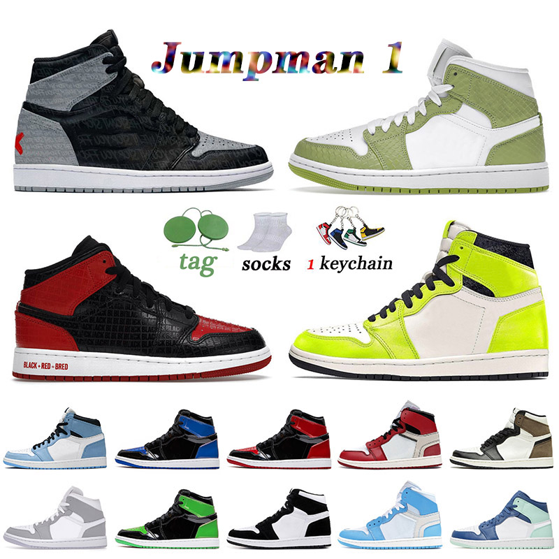 2022 Women Men Jumpman Basketball Shoes Jorda 1 Patent Bred Green Python Jorden1s UNC Jorden 1s Visionaire Rebellionaire Banned Off Trainers White Stealth Sneakers, F11 bred toe 36-47
2022 Women Men Jumpman Basketball Shoes Jorda 1 Patent Bred Green Python Jorden1s UNC Jorden 1s Visionaire Rebellionaire Banned Off Trainers White Stealth Sneakers, F11 bred toe 36-47