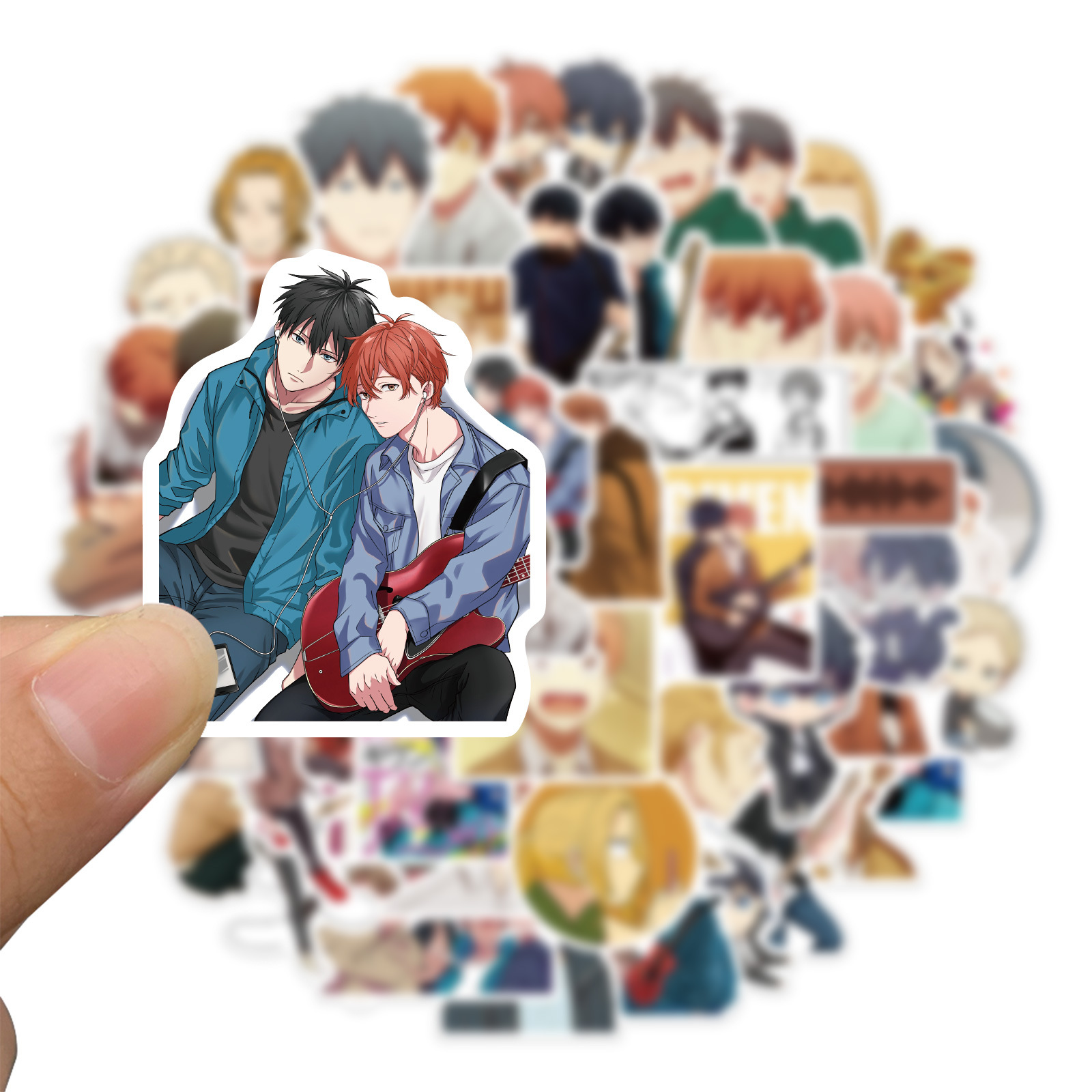 50Pcs New LGBT Sticker Boy Love Japan Anime Given Stickers Graffiti Stickers For Laptop Luggage Diary Skateboard Computer Waterproof Decal