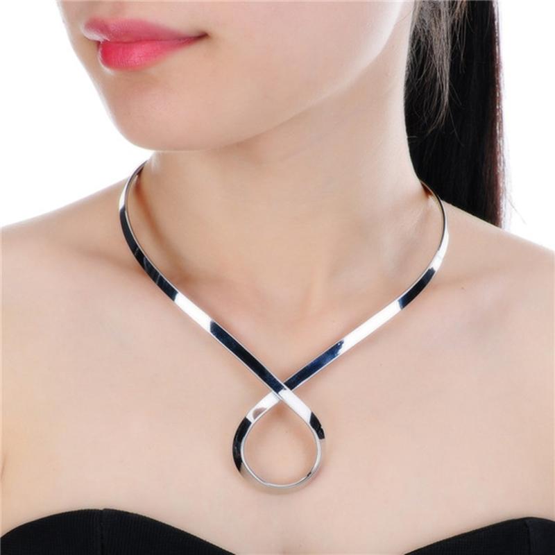 Chokers Simple Alloy Torque Collar Necklace For Women Statement Punk Metal Geometric Party Wedding Fashion Jewelry Gift
Chokers Simple Alloy Torque Collar Necklace For Women Statement Punk Metal Geometric Party Wedding Fashion Jewelry Gift