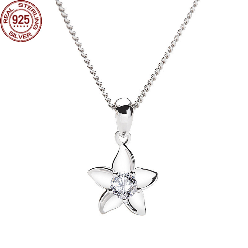 Pendant Necklaces S925 Sterling Silver Jewelry Korean Version Simple and Fresh Flower wit
Pendant Necklaces S925 Sterling Silver Jewelry Korean Version Simple and Fresh Flower wit