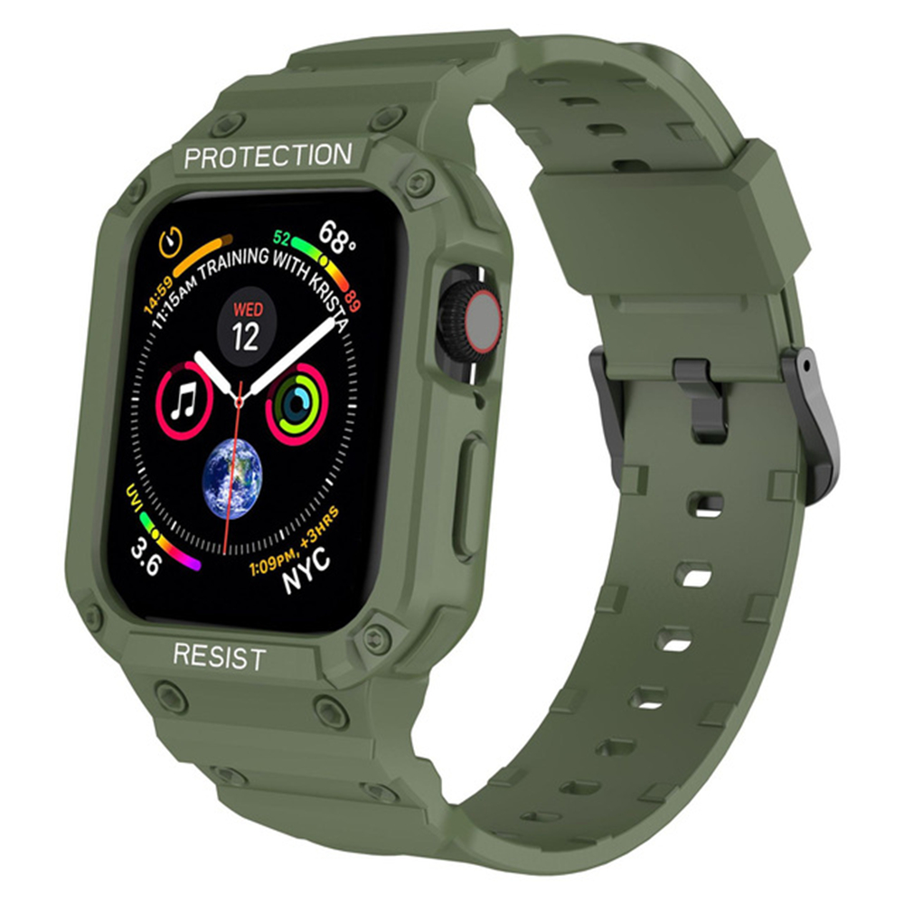 Case for Apple Band 41m 45mm 42mm 40/38 Watch Strap applicable to Iwatch Series 7 6 5 4 SE TPU Protective Cover Silicone Bracelet free shipping