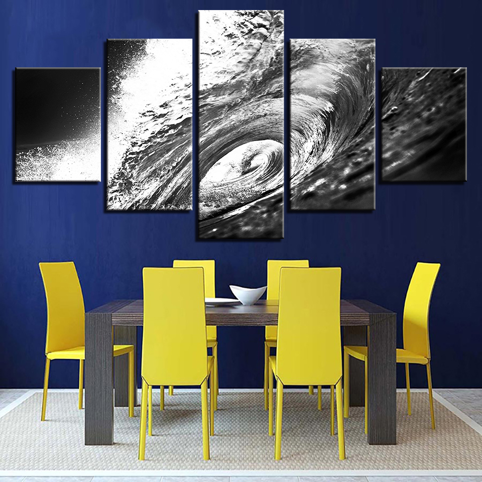 Modular Canvas HD Prints Posters Home Decor Wall Art Pictures 5 Pieces Waves Art Paintings No Frame
Modular Canvas HD Prints Posters Home Decor Wall Art Pictures 5 Pieces Waves Art Paintings No Frame