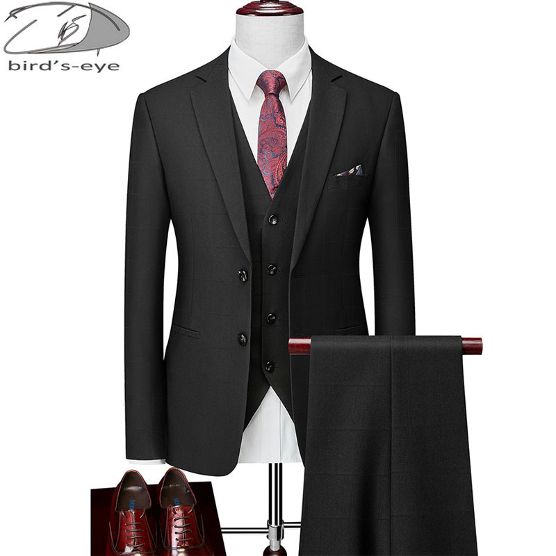 Men's Suits & Blazers BlazersPantsVest Mens Suits Plaid 3 Pieces Men Dress S 220823