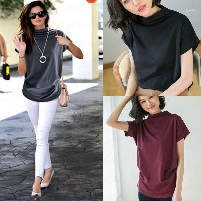 Summer Women Turtle Neck Solid Tops 2022 Casual Fashion Short Sleeve Loose Shirt Plus Size -3XL Women' Blouses & Shirts, Burgundy
Summer Women Turtle Neck Solid Tops 2022 Casual Fashion Short Sleeve Loose Shirt Plus Size -3XL Women' Blouses & Shirts, Burgundy