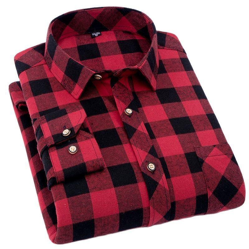 High Quality Soft Comfortable Casual Shirts Men Autumn Spring Winter Long Sleeve Fashion Flannel Plaid Male Camisas 220322
