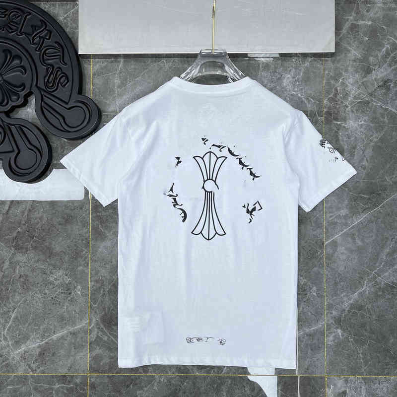 Correct Version of Ch Hearts22ss Letter Collar Large Long Cross Arm Short Sleeve T-shirt for Lovers, White
Correct Version of Ch Hearts22ss Letter Collar Large Long Cross Arm Short Sleeve T-shirt for Lovers, White