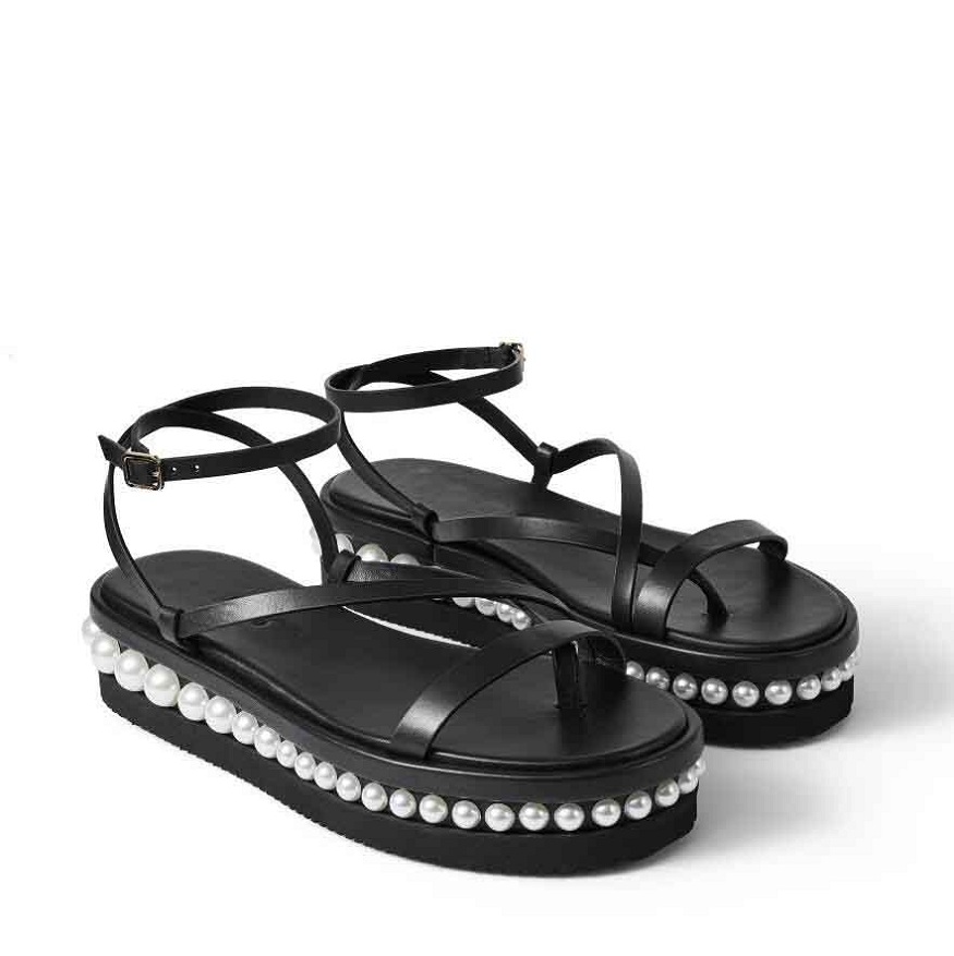 Summer PINE Sandals Wedges Latte Vachetta Leather Perfect Designer Comfort Platform Flats with Pearl Embellishment Gladiator Sandalias
Summer PINE Sandals Wedges Latte Vachetta Leather Perfect Designer Comfort Platform Flats with Pearl Embellishment Gladiator Sandalias