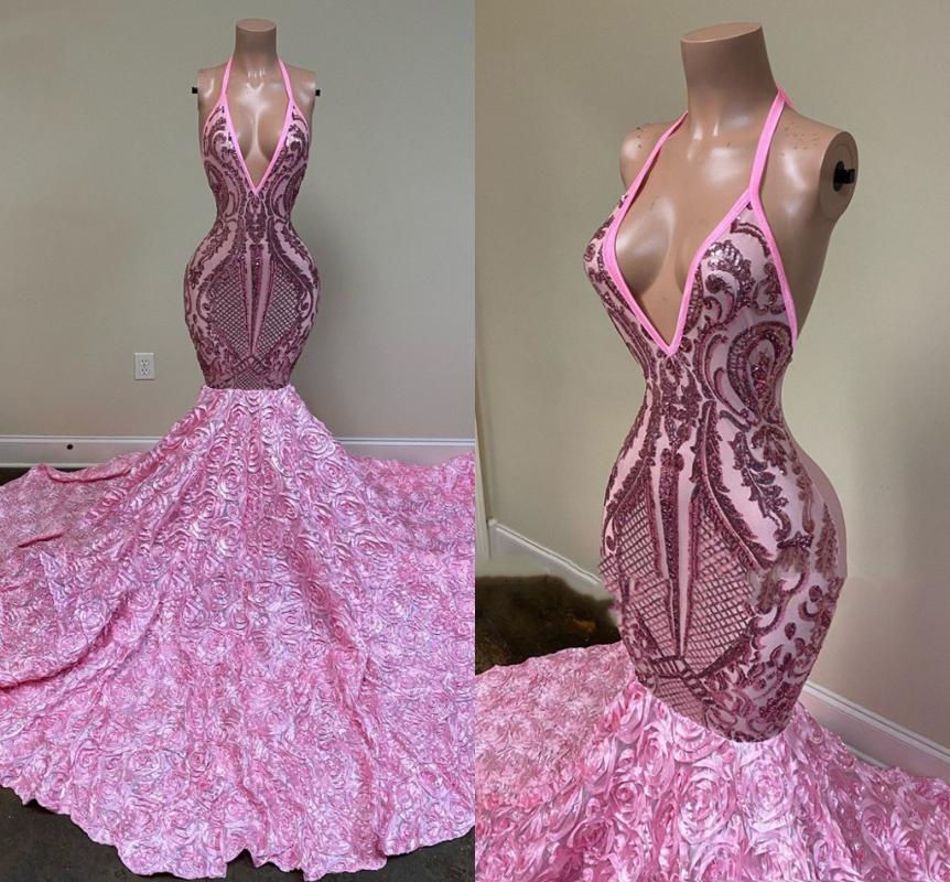 Party Dresses Black Girls Long Sparkly Prom Sexy Backless Halter 3D Flowers Train Pink Sequin African Mermaid Evening GownsParty, Orange
Party Dresses Black Girls Long Sparkly Prom Sexy Backless Halter 3D Flowers Train Pink Sequin African Mermaid Evening GownsParty, Orange