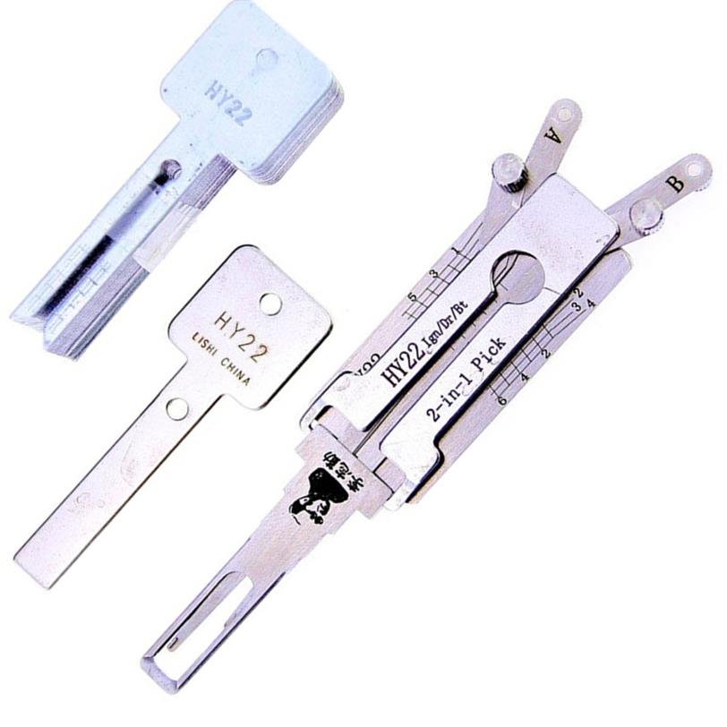 Original Lishi HY22 Lock Pick Tool 2 in 1 Car Door Lock Pick Decoder Unlock Tool Lock Picks251e
Original Lishi HY22 Lock Pick Tool 2 in 1 Car Door Lock Pick Decoder Unlock Tool Lock Picks251e