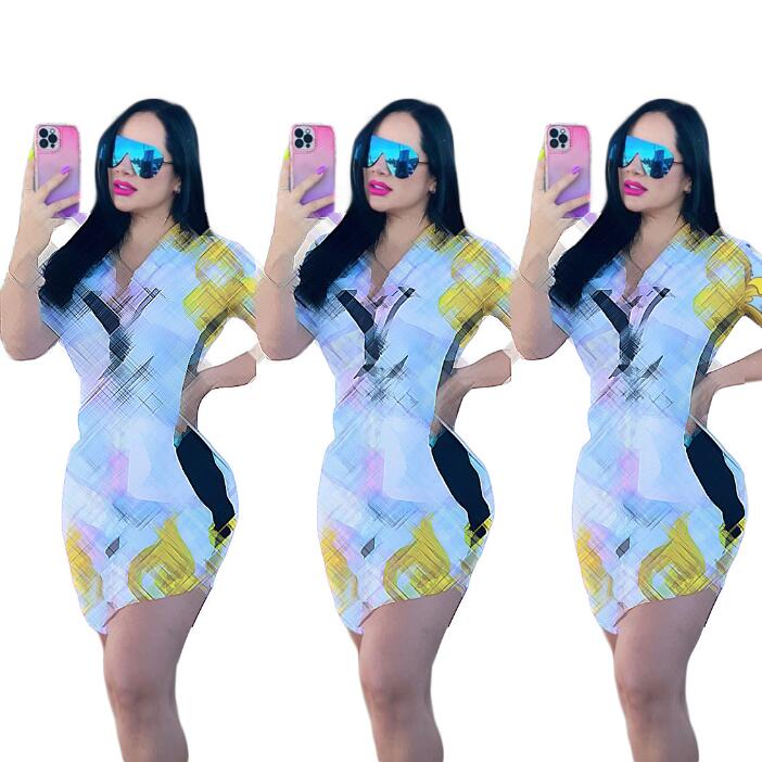 J2638 European and American Women's Dresses Fashion Digital Colorful Short Sleeve Printed Shirt, 2638 3
J2638 European and American Women's Dresses Fashion Digital Colorful Short Sleeve Printed Shirt, 2638 3