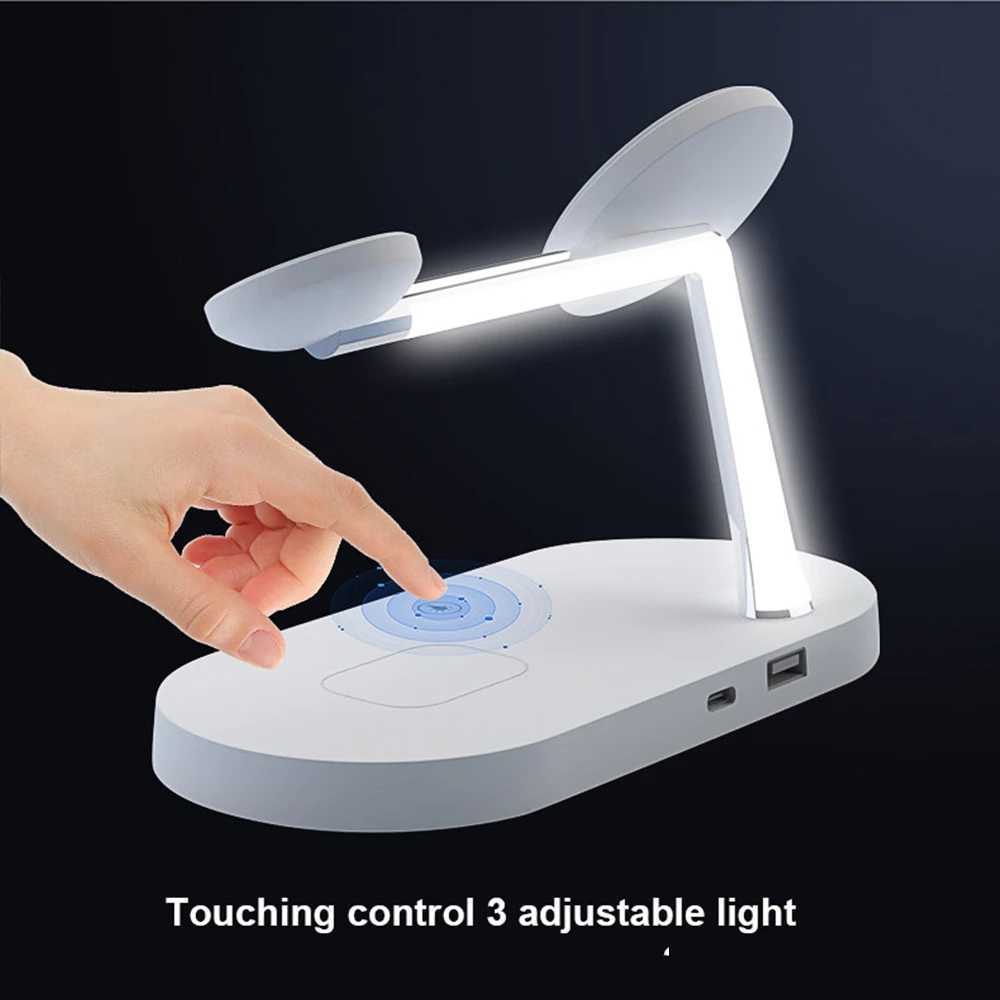 15W Fast Charging Stand 5 In 1 Magnetic Wireless Charger Station For IPhone 12 Pro Max Airpods Apple Watch 6 SE 4 3 2 Magnet Charg