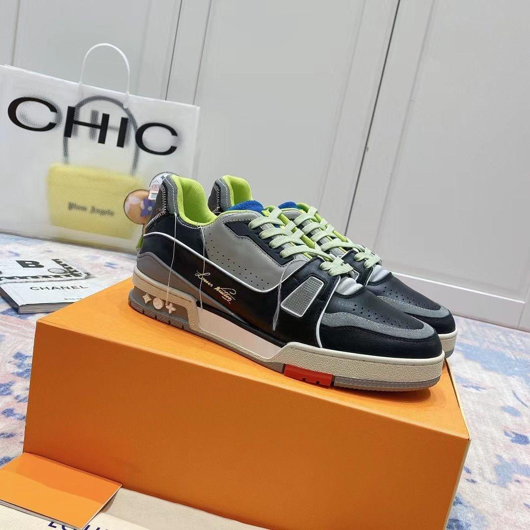Designer Fashion Trainer sneaker intage Casual Shoes Virgils alligator-embossed black Grey Brown White Green calf leather French Ablohs DYy
Designer Fashion Trainer sneaker intage Casual Shoes Virgils alligator-embossed black Grey Brown White Green calf leather French Ablohs DYy
