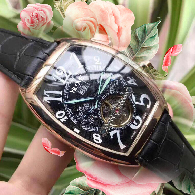 Geneva Luxury Leather Belt Mens Watch Tourbillon Mechanical Movement Automatic Clock Dropshipping Day Date Skeleton Automatic Men Wristwatch Gift, As pic
Geneva Luxury Leather Belt Mens Watch Tourbillon Mechanical Movement Automatic Clock Dropshipping Day Date Skeleton Automatic Men Wristwatch Gift, As pic